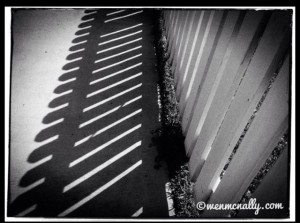 fence shadow